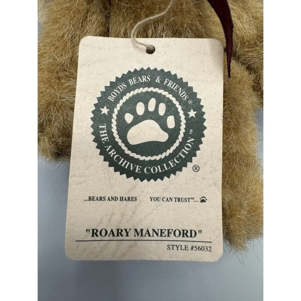 Boyds Archive Collection Roary Maneford Plush 5‎ Inch Ornament Angle Wings